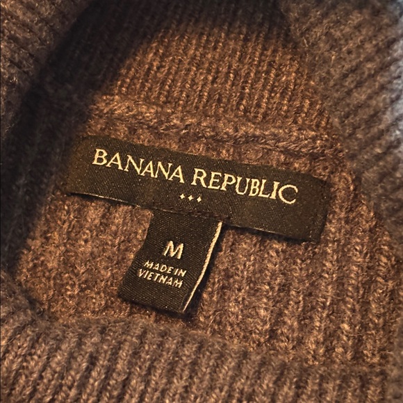 Banana Republic charcoal gray turtleneck tunic sweater * sz MED - Picture 10 of 11